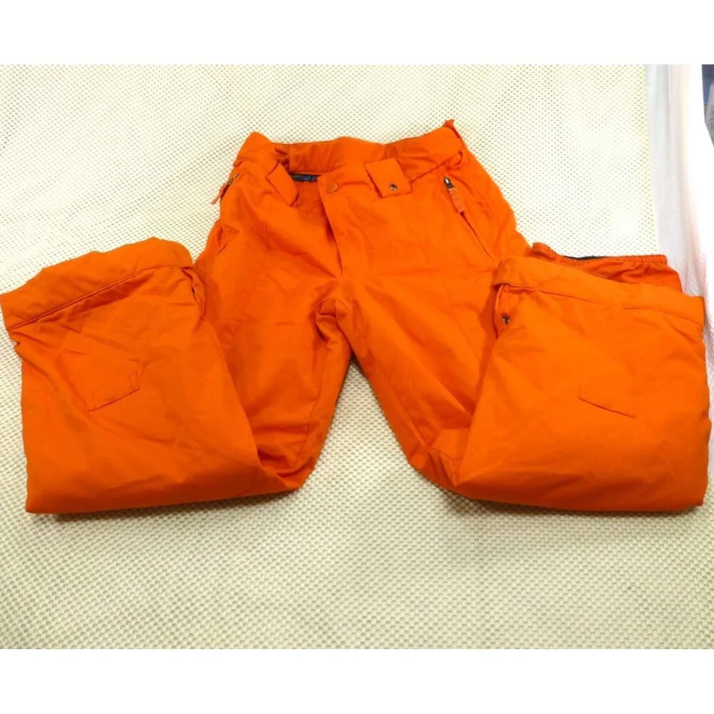 Burton Youth Orange Snow Pants US 14/16 EU 18-155 Durable Adjustable Waist Insul